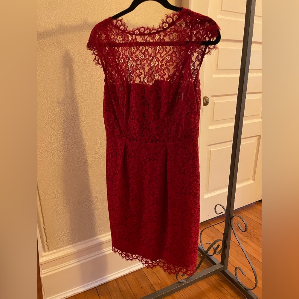 Red Lace Cocktail Dress